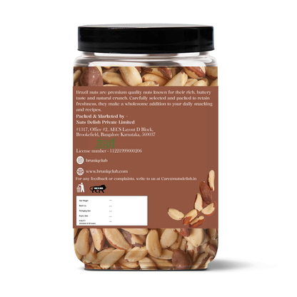 Bruniq Premium Brazil Nuts 150g | Raw & Natural | High Nutrition | Crunchy & Fresh