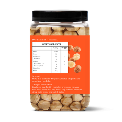 Bruniq Premium Hazelnuts 150g | Natural, Fresh & Crunchy Nuts