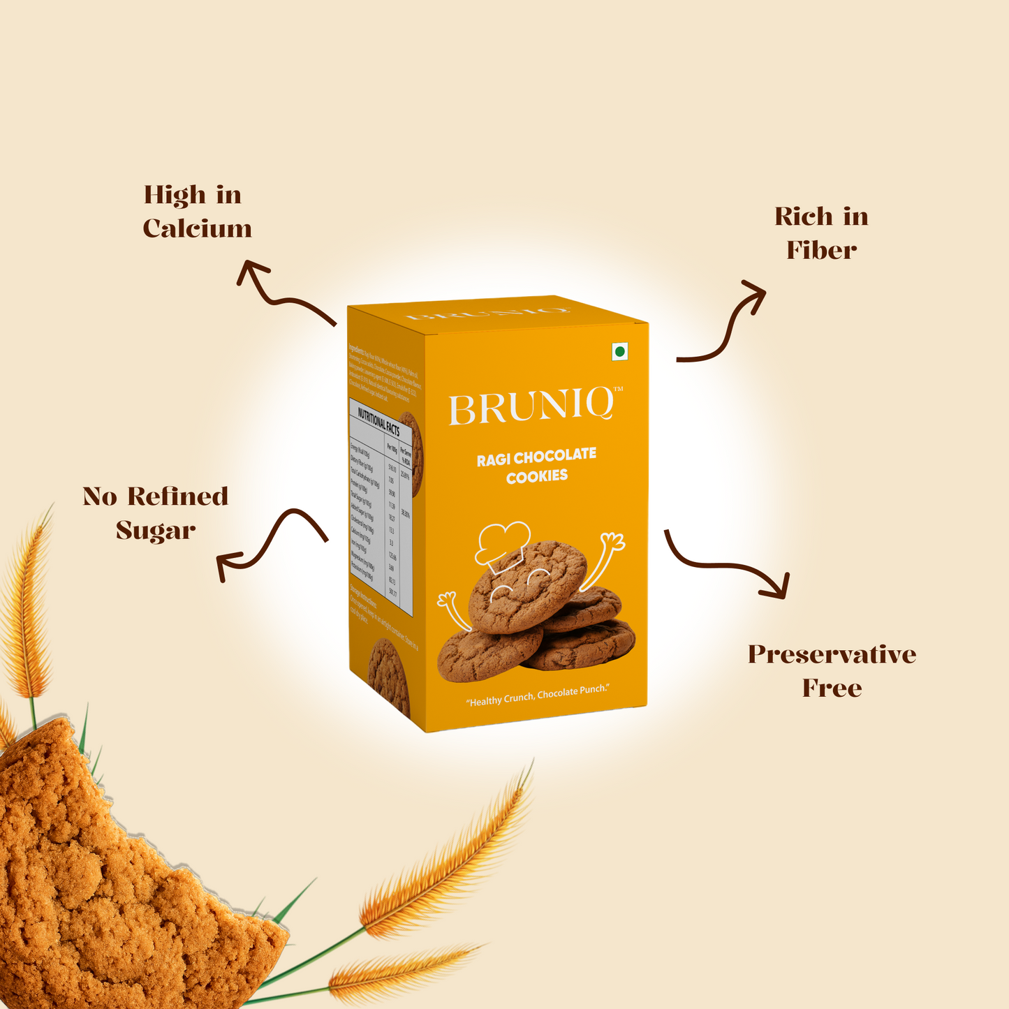 Ragi Chocolate Cookies