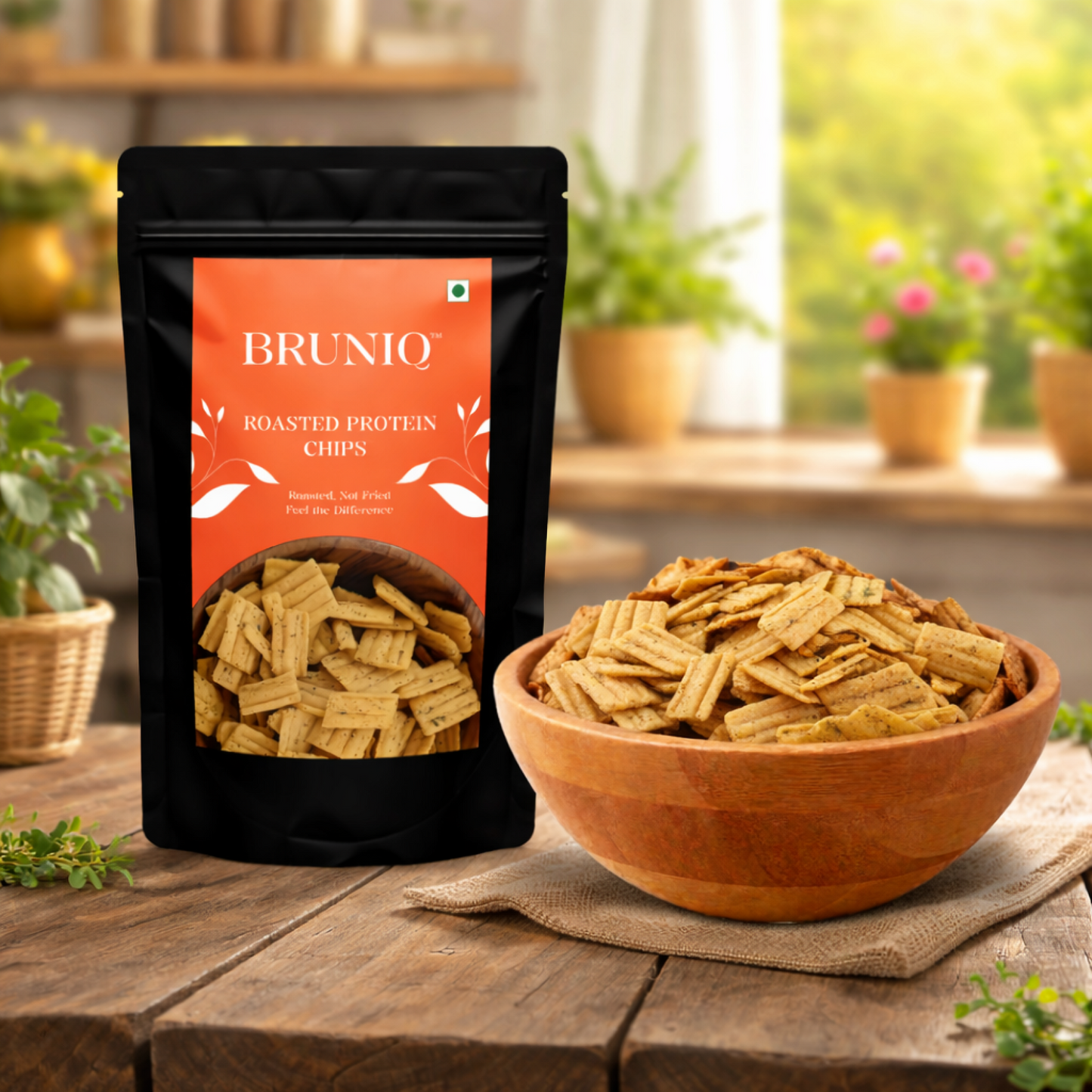 Bruniq Healthy Snacking Combo (60g x 3) | Ragi, Jowar & Protein Roasted Chips (180g)
