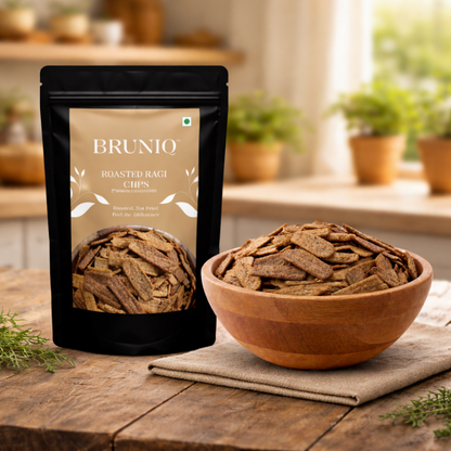 Bruniq Healthy Snacking Combo (60g x 3) | Ragi, Jowar & Protein Roasted Chips (180g)